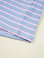 Women Stripe Oversize Contrast Trim Drop Shoulder Sweatshirt nicholesgifts