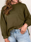 Ribbed Knit Oversized Sweatshirt nicholesgifts
