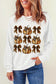 Pumpkin & Bow Graphic Long Sleeve Sweatshirt nicholesgifts