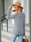 Dropped Shoulder Long Sleeve Blouse nicholesgifts