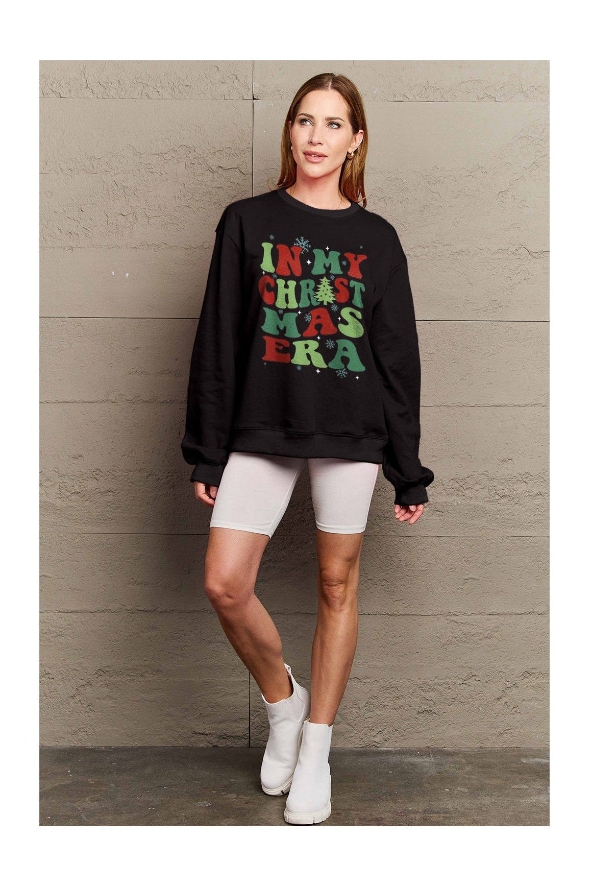 Simply Love Full Size IN MY CHRISTMAS ERA Long Sleeve Sweatshirt nicholesgifts