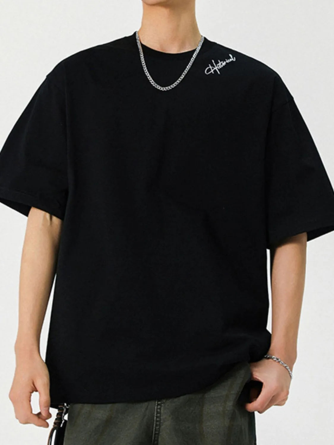 Men's Round Neck Half Sleeve T-Shirt Trendsi