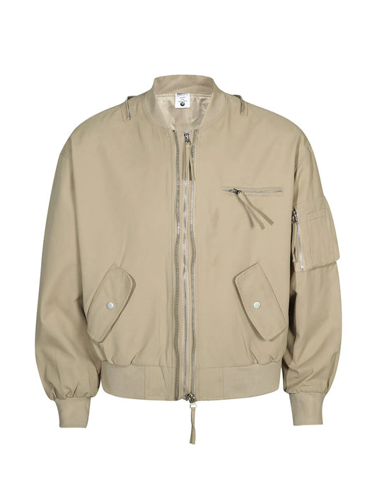 Men's Zip Up Long Sleeve Jacket Trendsi