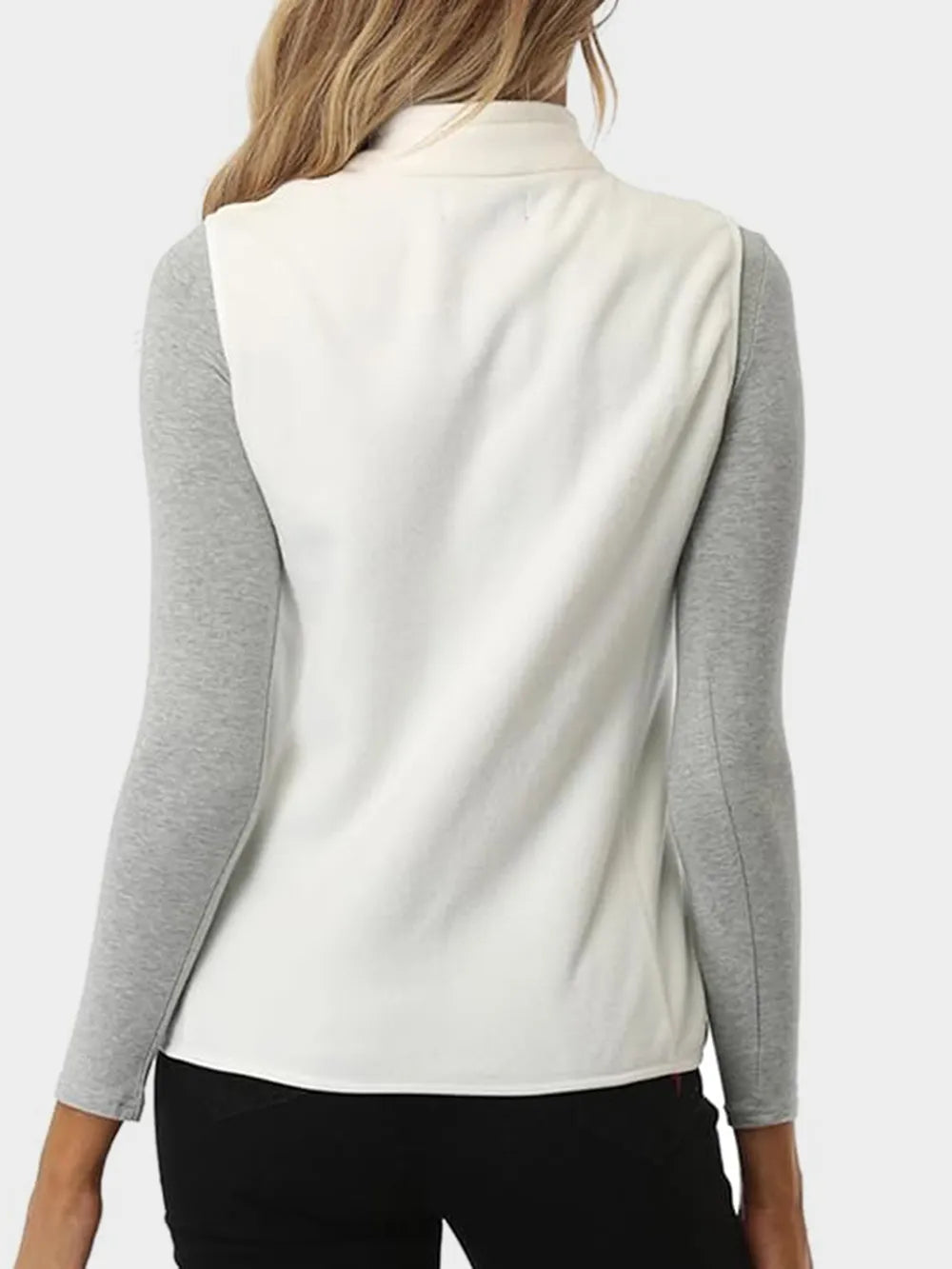 Zip Up Turtleneck Vest with Pockets nicholesgifts