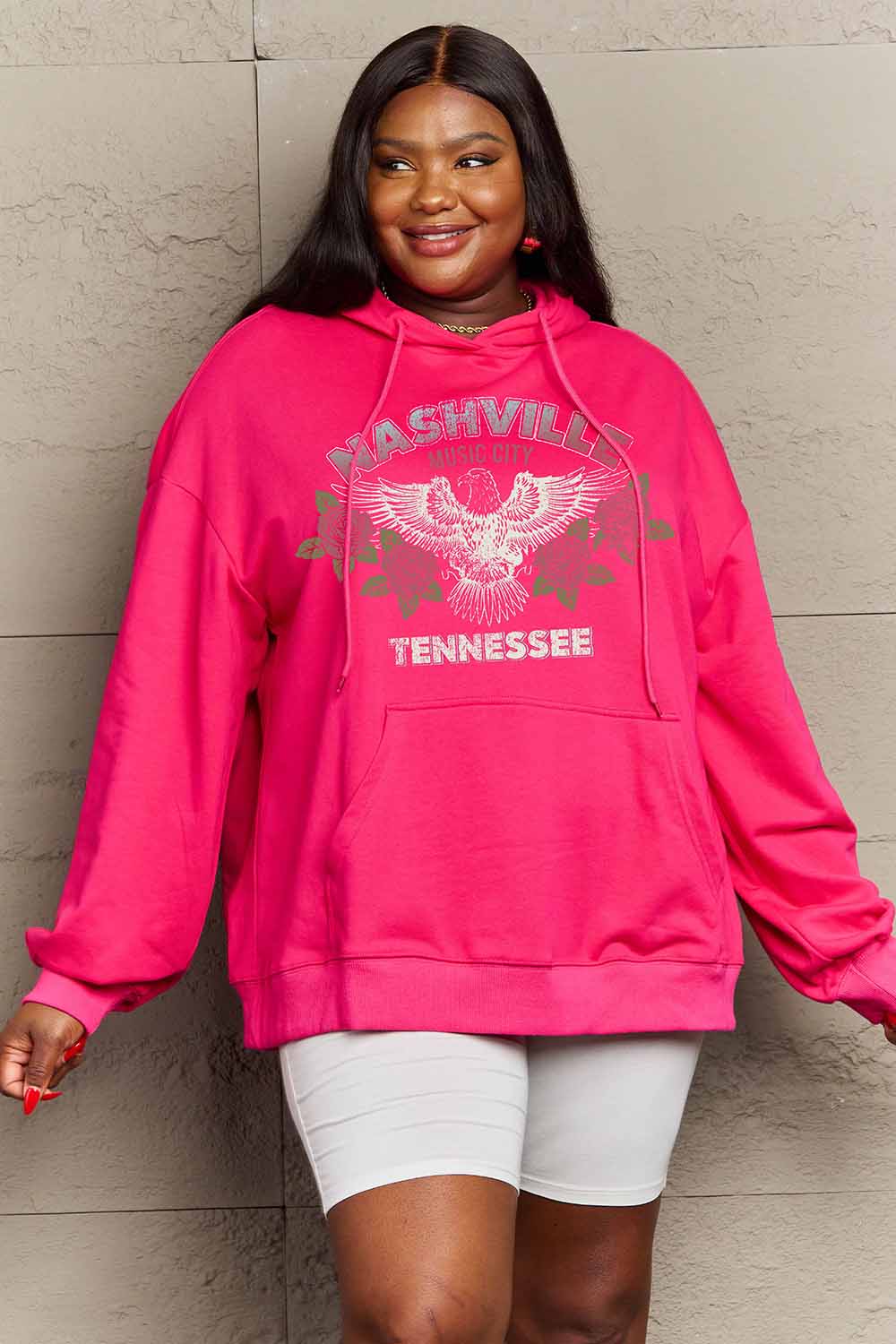 Simply Love Full Size NASHVILLE TENNESSEE Graphic Hoodie NicholesGifts