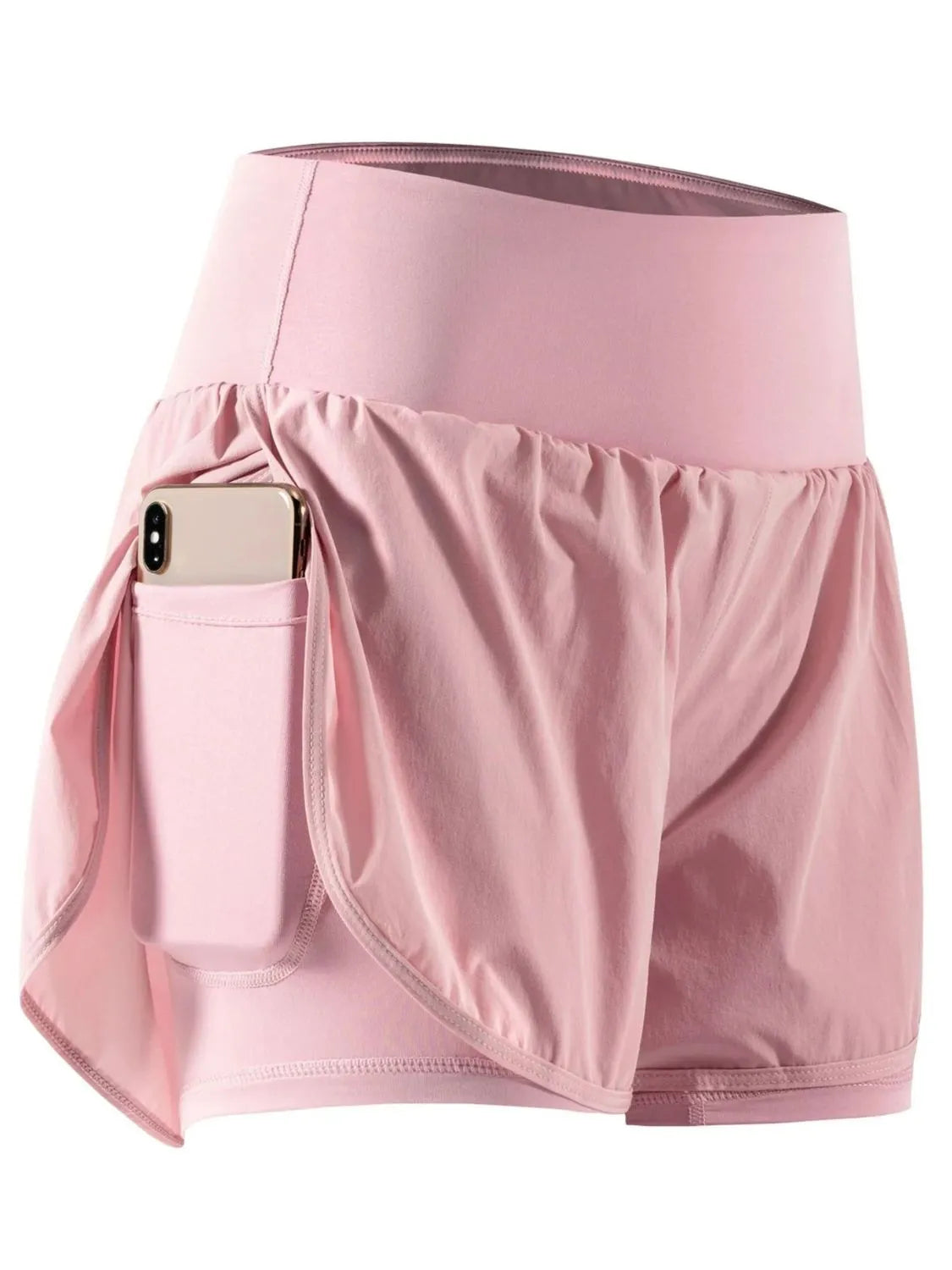 Pocketed High Waist Active Shorts Trendsi