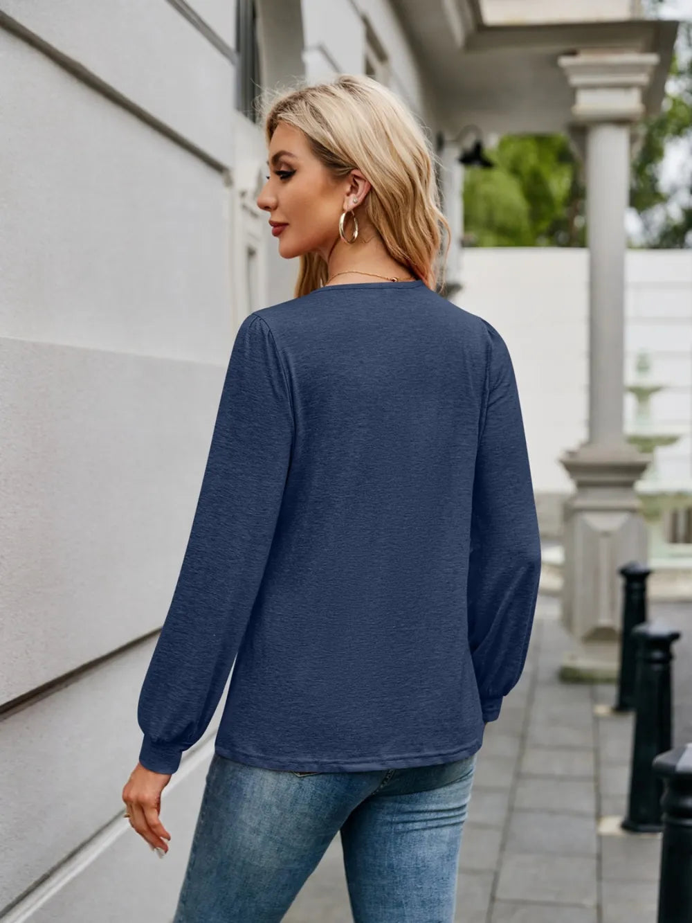 V-Neck Long Sleeve T-Shirt nicholesgifts