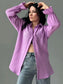 Textured Collared Neck Flounce Sleeve Shirt nicholesgifts