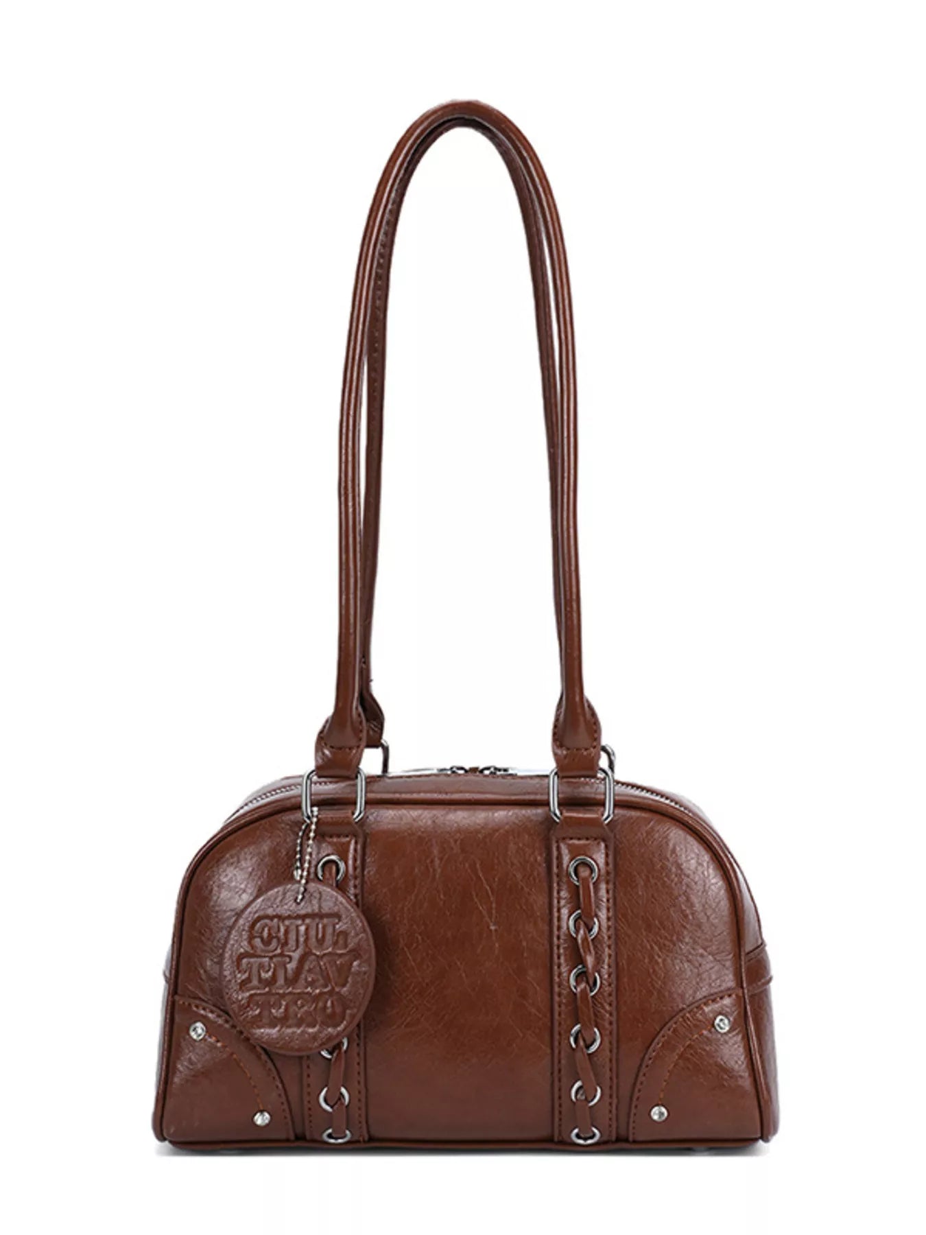 Vintage Style Leather Shoulder Bag nicholesgifts