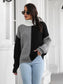 Contrast Turtleneck Long Sleeve Pullover Sweater nicholesgifts