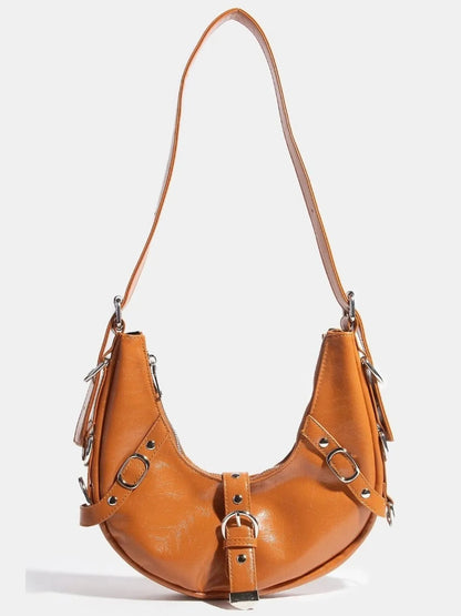 Fame Multi Belt Strap Accent Shoulder Bag nicholesgifts