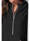 Women Half Zip Short Sleeve Hoodie nicholesgifts