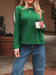 Striped Accent Contrast Crew Neck Long Sleeve T Shirt nicholesgifts