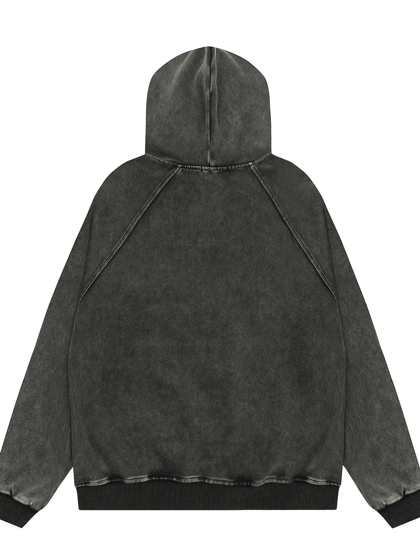 Men's Zip-Up Hoodie with Faux Fur Trim Trendsi