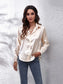 Button Up Collared Neck Long Sleeve Shirt nicholesgifts