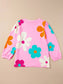 Printed Round Neck Top nicholesgifts