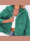 Hooded Dropped Shoulder Denim Jacket nicholesgifts
