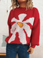 Flower Dropped Shoulder Sweater nicholesgifts