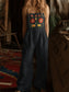 Floral Embroidered Wide Leg Jumpsuit nicholesgifts
