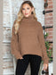 Turtleneck Dropped Shoulder Pullover Sweater nicholesgifts