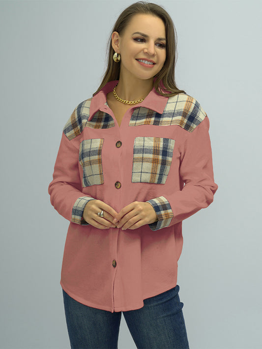 Shiny Plaid Button Down Shirt NicholesGifts