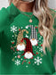 Faceless Gnomes Graphic Drop Shoulder Sweatshirt nicholesgifts