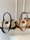 Canvas Leather Trim Travel Bag nicholesgifts