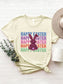 HAPPY EASTER Round Neck Short Sleeve T-Shirt nicholesgifts