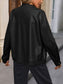 NicholesGifts Women Ivy Lane Pocketed Zip Up Collared Neck Jacket nicholesgifts