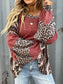 Leopard Color Block Ribbed Top nicholesgifts