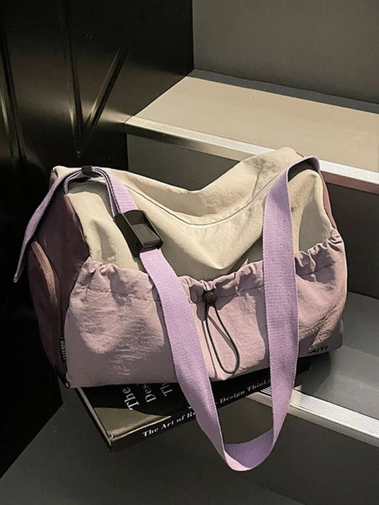 Lightweight Drawstring Closure Travel Bag Trendsi