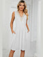 Pocketed V-Neck Wide Strap Dress nicholesgifts