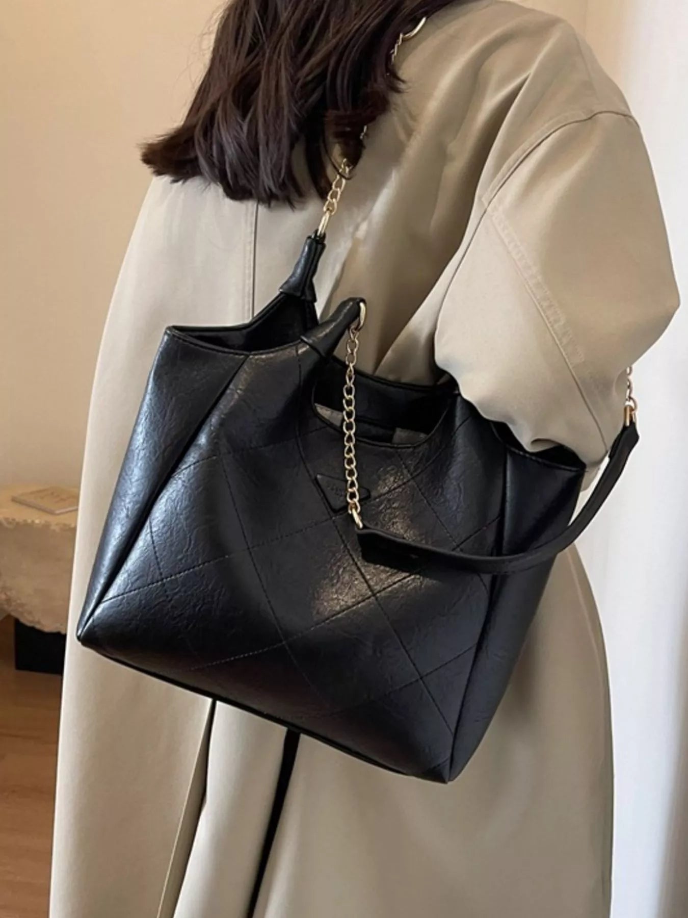 PU Leather Shoulder Bag nicholesgifts