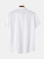 Men's Short Sleeve Button Down Shirt with Chest Pocket nicholesgifts