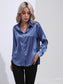 Collared Neck Buttoned Long Sleeve Shirt nicholesgifts