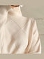 Geometric Turtleneck Long Sleeve Sweater nicholesgifts