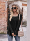 Square Neck Long Sleeve T-Shirt nicholesgifts