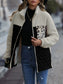 Leopard Color Block Zip-Up Jacket nicholesgifts