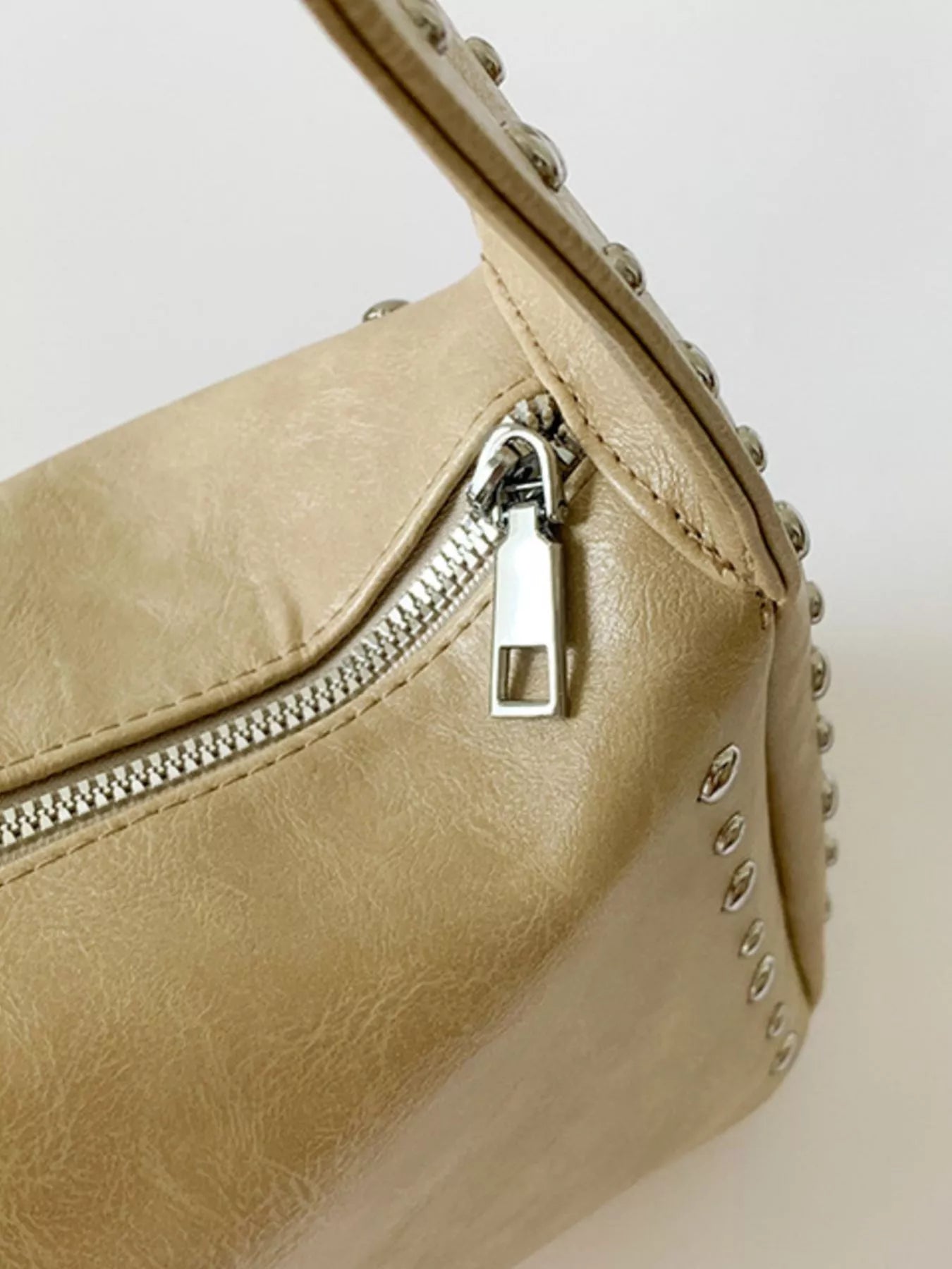 Studded Accent Shoulder Bag nicholesgifts
