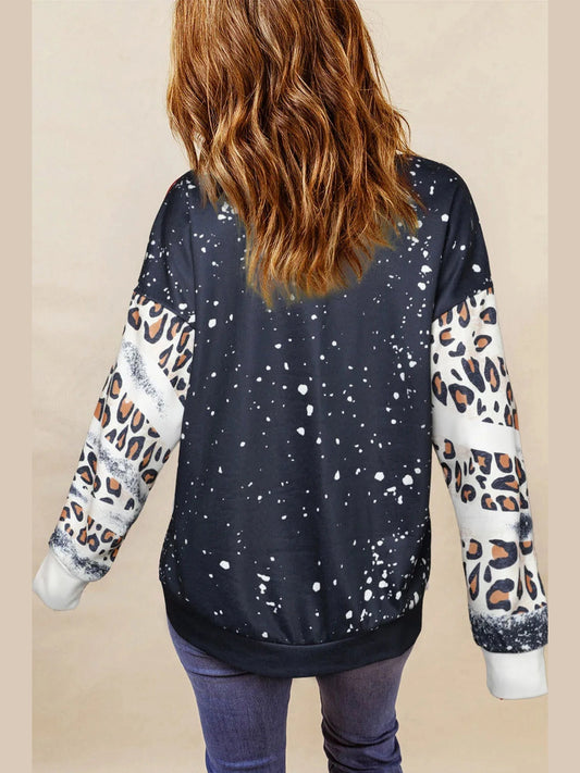 Pumpkin Graphic Long Sleeve Sweatshirt nicholesgifts