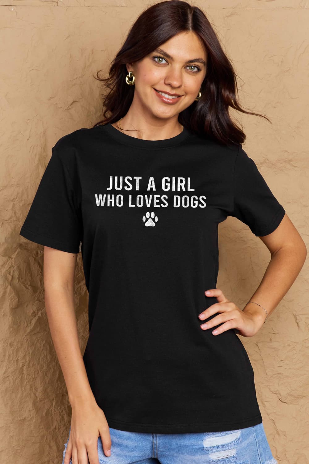 Simply Love Full Size Dog Paw Graphic Cotton T-Shirt nicholesgifts