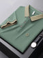 Men's Plus Size Breathable Short Sleeve Contrast Polo nicholesgifts