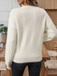 Button Detail Long Sleeve Sweater nicholesgifts