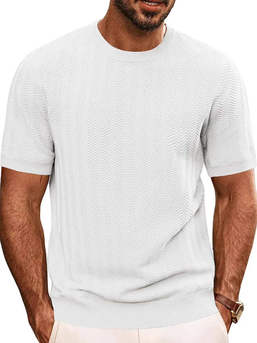 Men's Full Size Round Neck Short Sleeve T-Shirt Plus Size NicholesGifts