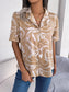 Printed Lapel Collar Shirt nicholesgifts