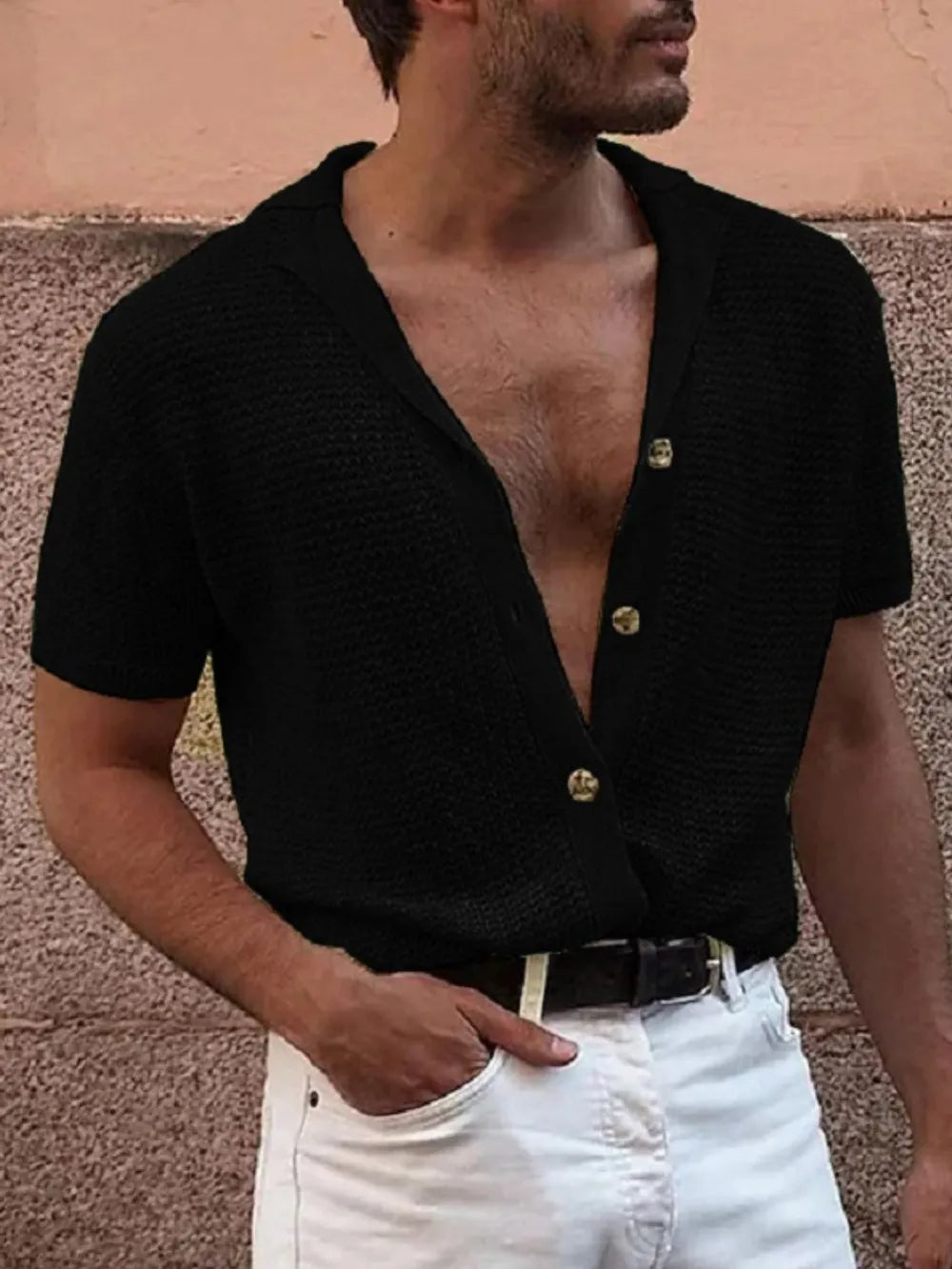 Men's Full Size Button Down Short Sleeve Shirt Plus Size NicholesGifts