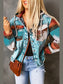 Drawstring Hooded Pocketed Denim Jacket nicholesgifts