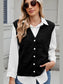 Button Down V-Neck Sweater Vest nicholesgifts