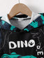 Children's Dinosaur Sleeveless Hooded Top and Pants Set nicholesgifts