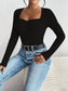 Honey Ribbed Long Sleeve T-Shirt nicholesgifts